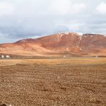 ALMA radio antennas on the Chajnantor Plateau in Chile at night