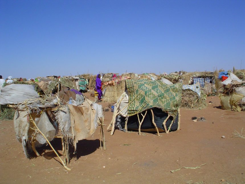 A camp for internally displaced people in Darfur, Sudan