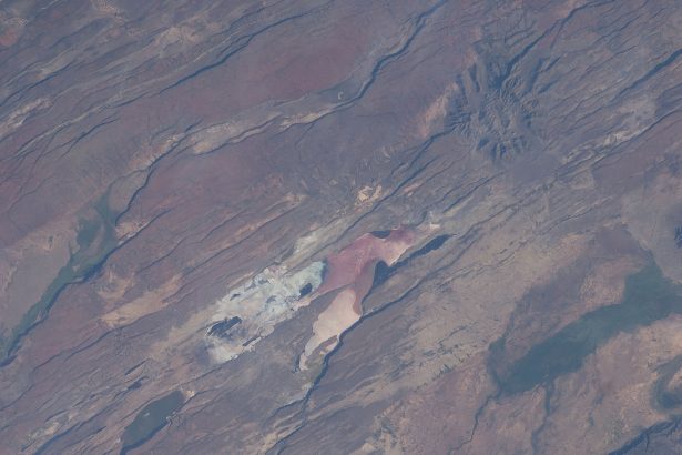 The East African Rift Valley in Kenya photographed from the International Space Station