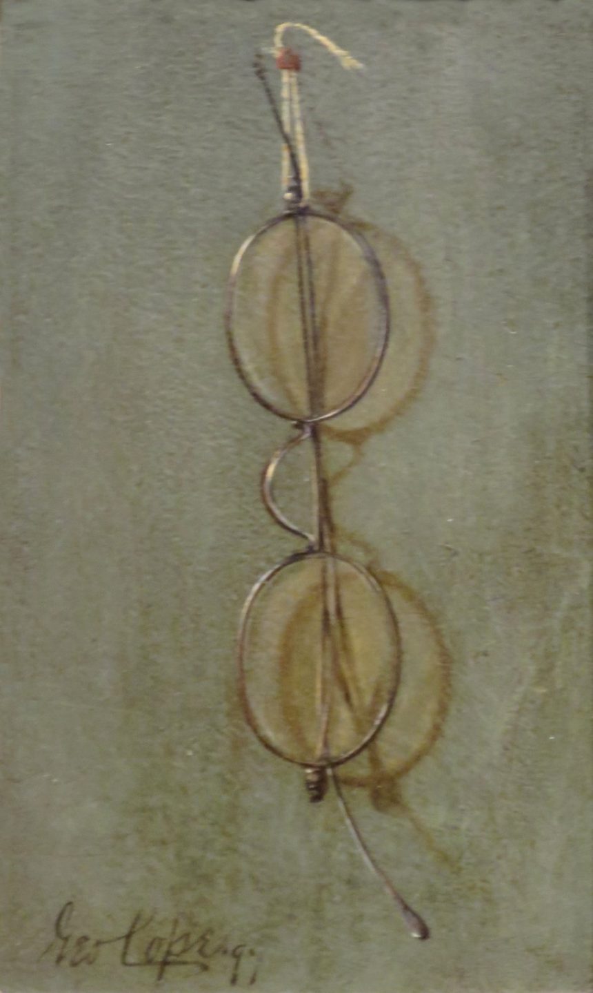 A pair of eyeglasses