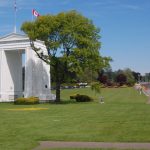 The Peace Arch monument on the Canada–United States border between Surrey, British Columbia and Blaine, Washington